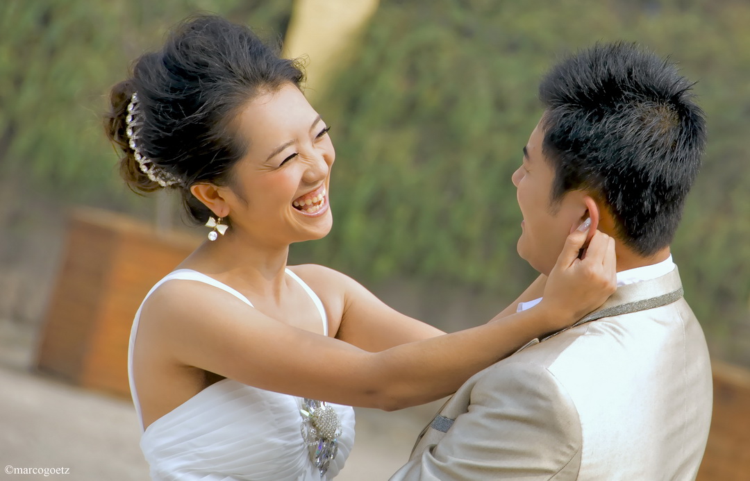 HOCHZEIT PAAR QINGDAO CHINA