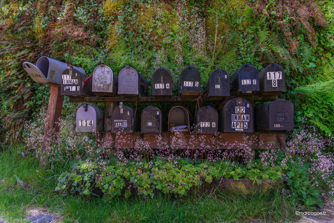 ROW OF MAIL BOXES KETCHIKAN ALASKA