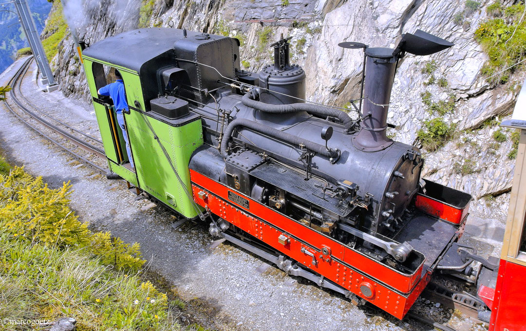 DAMPFLOKOMOTIVE H2 3 1894 SCHYNIGE PLATTE SWITZERLAND