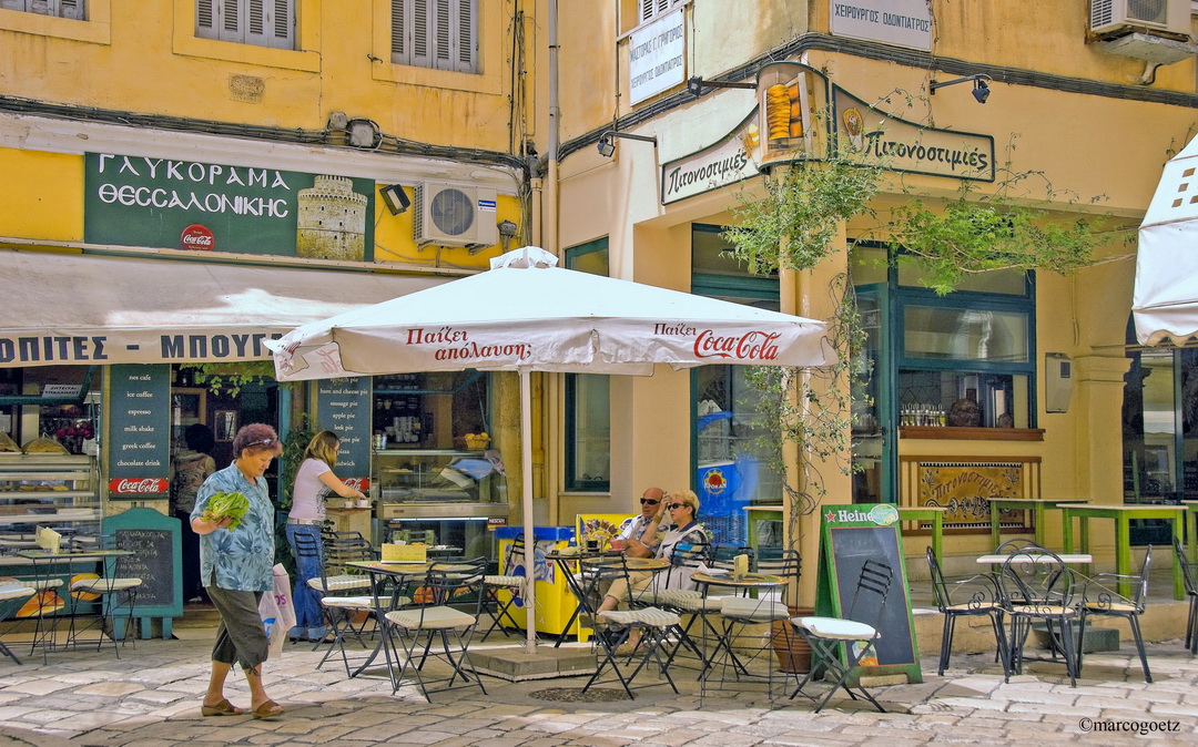 GREEK CAFE CORFU GREECE